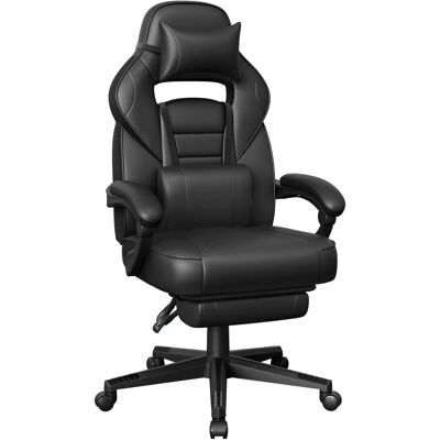 Schwarzer Ergonomischer Bürostuhl - verstellbare Höhe, Lendenstütze, bis 150kg Schwarzer Ergonomischer Bürostuhl - verstellbare Höhe, Lendenstütze, bis 150kg