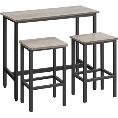 VASAGLE Industrielles Bartisch-Set mit Hockern VASAGLE Industrielles Bartisch-Set mit Hockern