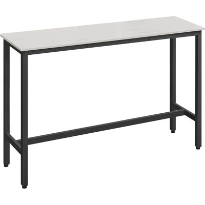 VASAGLE Weißes Vintage & Schwarzes Industrielles Rechteckiges Esstisch - 40x140x90cm VASAGLE Weißes Vintage & Schwarzes Industrielles Rechteckiges Esstisch - 40x140x90cm
