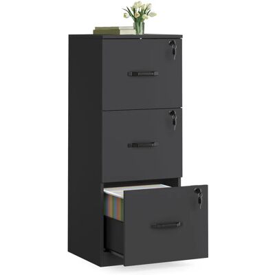 Pricenet Armoire à Filtres Compacte - 3 Tiroirs avec Serrure - A4 & Letter - Publicité Pricenet Armoire à Filtres Compacte - 3 Tiroirs avec Serrure - A4 & Letter - Publicité
