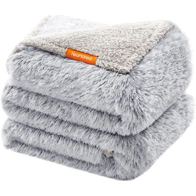 Manta impermeável para cães Feandrea - Reversível, Sherpa, 203x152 cm Manta impermeável para cães Feandrea - Reversível, Sherpa, 203x152 cm