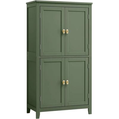Armadio da bagno e cucina VASAGLE - Verde Foresta - 4 ante Armadio da bagno e cucina VASAGLE - Verde Foresta - 4 ante