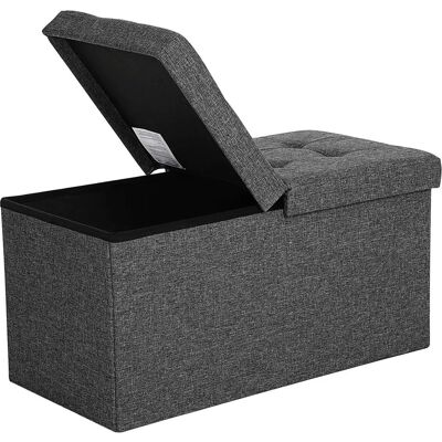 SONGMICS Sitzbank - 80L - Dunkelgrau SONGMICS Sitzbank - 80L - Dunkelgrau
