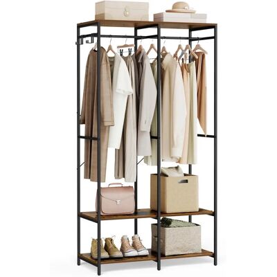 Armoire Pliable Portable Songmics avec Barres de Suspension - Armoire - Publicité Armoire Pliable Portable Songmics avec Barres de Suspension - Armoire - Publicité
