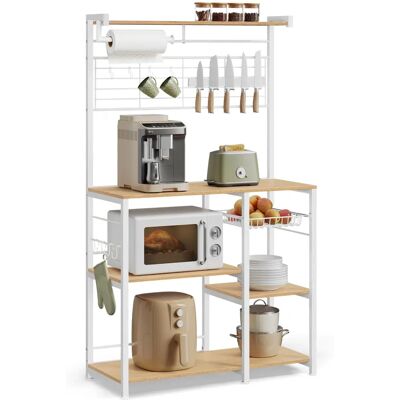 Étagère de Cuisine VASAGLE avec Barre Magnétique - Chêne Doré Étagère de Cuisine VASAGLE avec Barre Magnétique - Chêne Doré