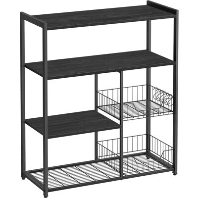 KEITTIÖLIPASTO verkko- ja kori-koristuksella - Monitasoinen säilytys KEITTIÖLIPASTO verkko- ja kori-koristuksella - Monitasoinen säilytys