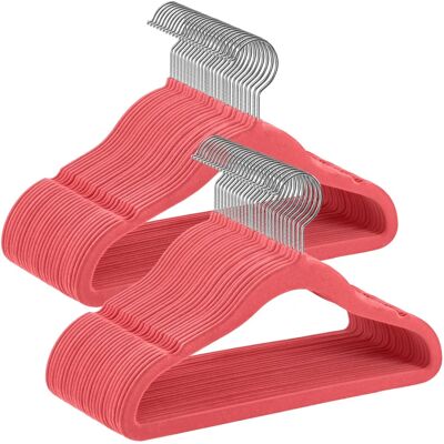 SONGMICS Cintres Enfants en Velours - Rose Pâle, 50 pièces - Cintres bébé - Publicité SONGMICS Cintres Enfants en Velours - Rose Pâle, 50 pièces - Cintres bébé - Publicité