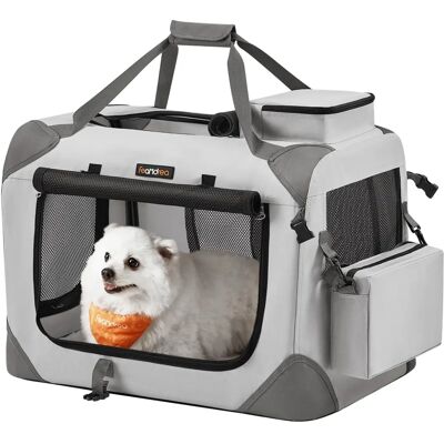 Feandrea Pet Carrier Large - Foldable Dog Cat Travel Crate Feandrea Pet Carrier Large - Foldable Dog Cat Travel Crate