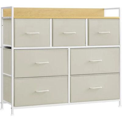 SONGMICS Modèle LTS137B01 Commode en Tissu - Meuble de Rangement pour Chambre SONGMICS Modèle LTS137B01 Commode en Tissu - Meuble de Rangement pour Chambre