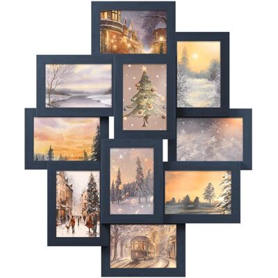 SONGMICS Navy Blue Photo Collage Frame - Wall Display SONGMICS Navy Blue Photo Collage Frame - Wall Display