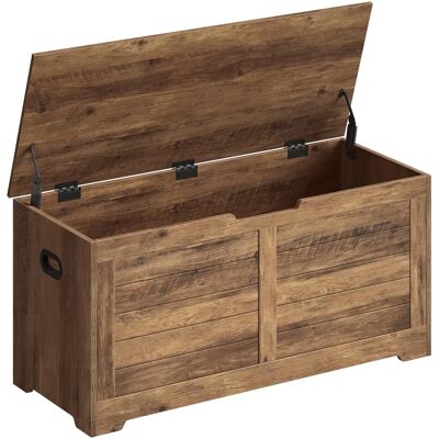 Panca portaoggetti VASAGLE con cerniere di sicurezza - Stile vintage, multifunzione Panca portaoggetti VASAGLE con cerniere di sicurezza - Stile vintage, multifunzione