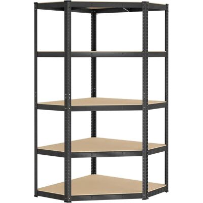 SONGMICS 5-stöckiges Eckregal 90 cm - Schwerlast Metallregale SONGMICS 5-stöckiges Eckregal 90 cm - Schwerlast Metallregale