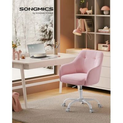 Chaise de Bureau Rose SONGMICS - Réglable pour Étude et Maison - Publicité Chaise de Bureau Rose SONGMICS - Réglable pour Étude et Maison - Publicité