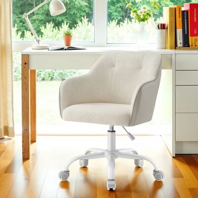 Chaise de Bureau SONGMICS - Hauteur Réglable - Beige Cappuccino - Publicité Chaise de Bureau SONGMICS - Hauteur Réglable - Beige Cappuccino - Publicité