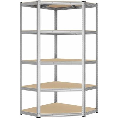 SONGMICS Teräksinen Kulmaratka - 875kg Kuormitus - Musta-Beige SONGMICS Teräksinen Kulmaratka - 875kg Kuormitus - Musta-Beige