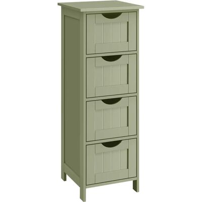 Armoire de sol pour salle de bain VASAGLE - 4 tiroirs - Style moderne Armoire de sol pour salle de bain VASAGLE - 4 tiroirs - Style moderne