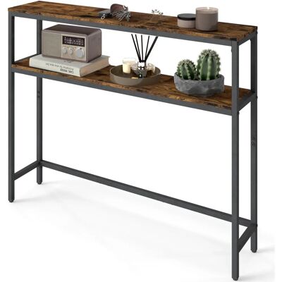 VASAGLE Vintage Brown Ink Black Console Table - Hallway or Living Room VASAGLE Vintage Brown Ink Black Console Table - Hallway or Living Room