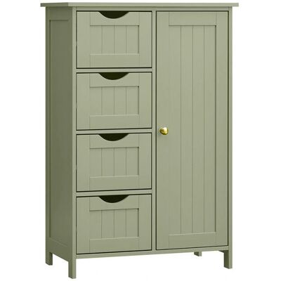 Mobile bagno VASAGLE - Verde, 4 cassetti, Ripiano regolabile - Mobili da bagno Mobile bagno VASAGLE - Verde, 4 cassetti, Ripiano regolabile - Mobili da bagno