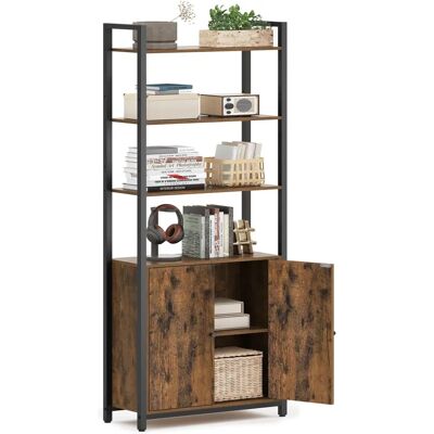 VASAGLE 6-stufiges Bücherregal mit Tür - Regal VASAGLE 6-stufiges Bücherregal mit Tür - Regal
