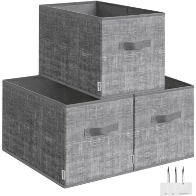 SONGMICS - ROB415B01 - Cattail Grey - 50 x 30 x 30 cm - Storage box SONGMICS - ROB415B01 - Cattail Grey - 50 x 30 x 30 cm - Storage box