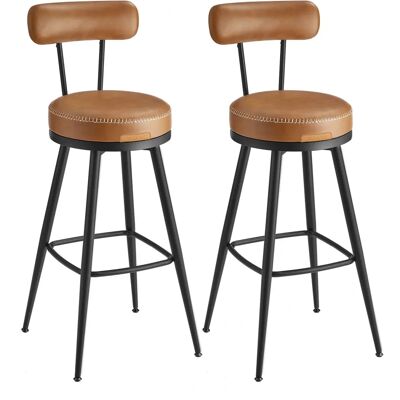 VASAGLE - EKHO Collection - Caramel Brown - Bar Stools VASAGLE - EKHO Collection - Caramel Brown - Bar Stools