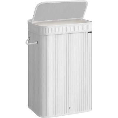 SONGMICS Bamboo Laundry Hamper - Removable, Handles, 100 L Capacity - Laundry Type SONGMICS Bamboo Laundry Hamper - Removable, Handles, 100 L Capacity - Laundry Type