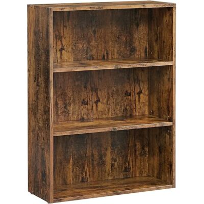 VASAGLE - LBC163X01 - Marron rustique - 3-Niveaux - Shelf - Publicité VASAGLE - LBC163X01 - Marron rustique - 3-Niveaux - Shelf - Publicité