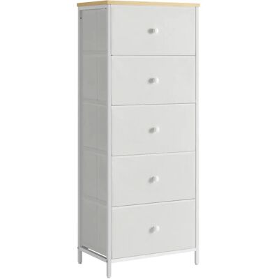 SONGMICS Tall Fabric Drawer Chest - Bedroom Storage SONGMICS Tall Fabric Drawer Chest - Bedroom Storage