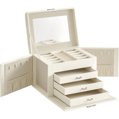 SONGMICS Jewellery Box - Cloud White - 4-Tier - Jewellery Box SONGMICS Jewellery Box - Cloud White - 4-Tier - Jewellery Box