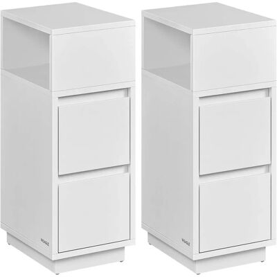 VASAGLE - LET856W01 - Weiß - 2-drawer - Nachttisch VASAGLE - LET856W01 - Weiß - 2-drawer - Nachttisch