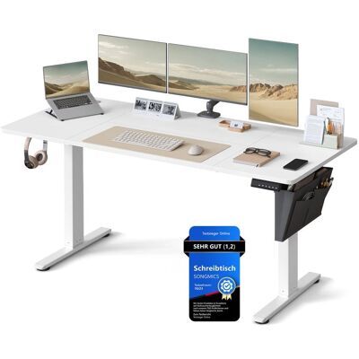 Bureau électrique en hauteur réglable avec 4 mémoires - Table de bureau - Publicité Bureau électrique en hauteur réglable avec 4 mémoires - Table de bureau - Publicité