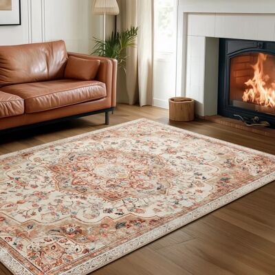 Songmics Cappuccino Beige 120x170cm Vintage Stil Teppich - Läufer Songmics Cappuccino Beige 120x170cm Vintage Stil Teppich - Läufer