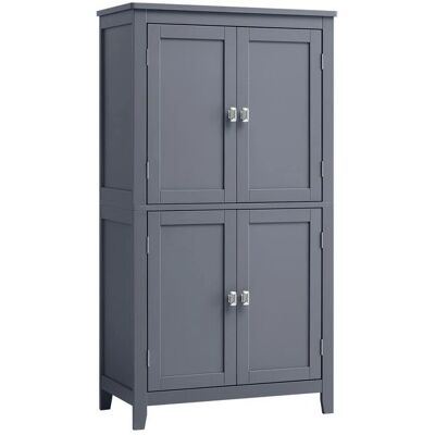 Vasagle - Armoire de bain et cuisine - 30x60x110cm - Gris Ardoise - Publicité Vasagle - Armoire de bain et cuisine - 30x60x110cm - Gris Ardoise - Publicité