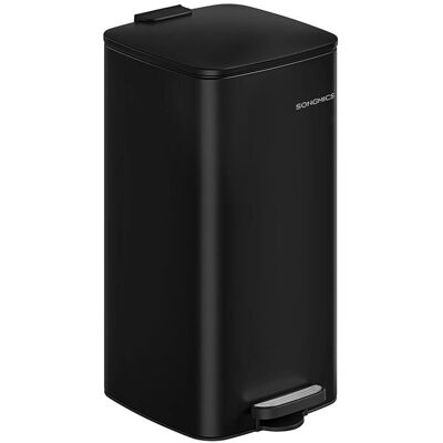 Songmics Schwarzer 30 L Pedal-Behälter - Mülleimer Songmics Schwarzer 30 L Pedal-Behälter - Mülleimer