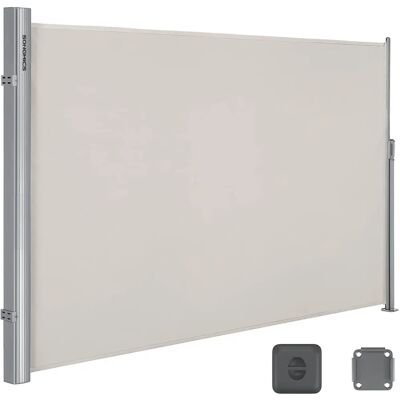 Store latéral rétractable Beige - Protection Solaire - Publicité Store latéral rétractable Beige - Protection Solaire - Publicité
