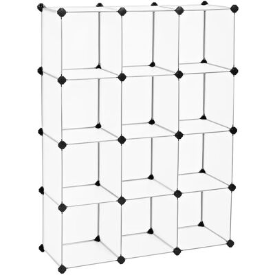 SONGMICS Cubes de Rangement Modulaires Blancs - Publicité SONGMICS Cubes de Rangement Modulaires Blancs - Publicité
