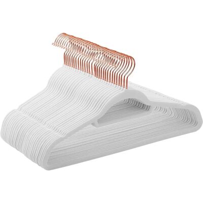SONGMICS - CRF021W02 - Blanc - Velours - Porte-manteaux - Publicité SONGMICS - CRF021W02 - Blanc - Velours - Porte-manteaux - Publicité