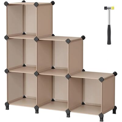 SONGMICS Camel Braun Aufbewahrungswürfel - Modularer Stauraum SONGMICS Camel Braun Aufbewahrungswürfel - Modularer Stauraum