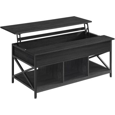 VASAGLE Coffee Table with Open and Hidden Storage - Coffee Table VASAGLE Coffee Table with Open and Hidden Storage - Coffee Table