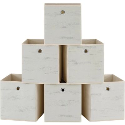 SONGMICS - RFB126B01 - 26x26x28 cm - Boîte de rangement - Publicité SONGMICS - RFB126B01 - 26x26x28 cm - Boîte de rangement - Publicité