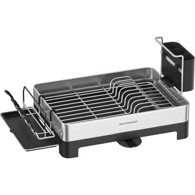 SONGMICS - Stainless Steel Dish Drainer - Rotatable Spout SONGMICS - Stainless Steel Dish Drainer - Rotatable Spout