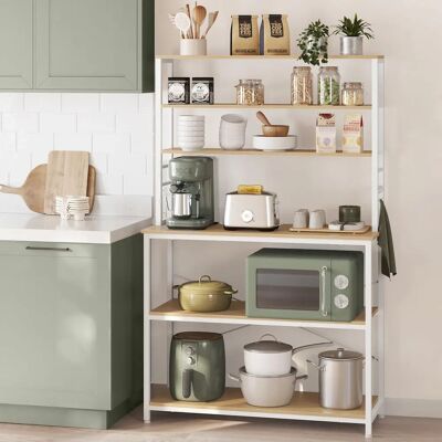 Scaffale da Cucina VASAGLE - 6 Livelli, Metallo Industriale, 40x100x167cm Scaffale da Cucina VASAGLE - 6 Livelli, Metallo Industriale, 40x100x167cm