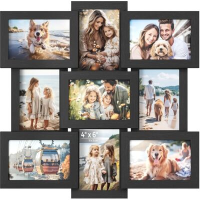 SONGMICS RPF029W01 White 9-Photo Collage Picture Frame SONGMICS RPF029W01 White 9-Photo Collage Picture Frame