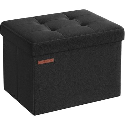 SONGMICS Sitzbank mit Stauraum - Schwarz - 31x41x31cm - 130kg SONGMICS Sitzbank mit Stauraum - Schwarz - 31x41x31cm - 130kg