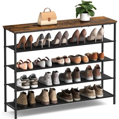 VASAGLE Narrow Shoe Rack with Fabric Shelves - Shoe Rack VASAGLE Narrow Shoe Rack with Fabric Shelves - Shoe Rack