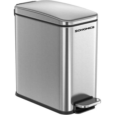 SONGMICS Silber Pedal Badezimmer Eimer - Badezimmer Eimer SONGMICS Silber Pedal Badezimmer Eimer - Badezimmer Eimer