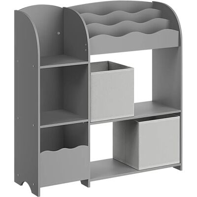 Étagère de rangement pour enfants SONGMICS avec 2 boîtes - Gris tourterelle - Publicité Étagère de rangement pour enfants SONGMICS avec 2 boîtes - Gris tourterelle - Publicité