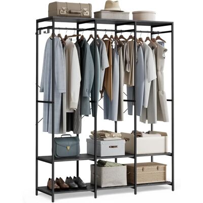 Songmics Schwarzer Ebenholz Kleiderschrank - Modell RGR005B56 Songmics Schwarzer Ebenholz Kleiderschrank - Modell RGR005B56