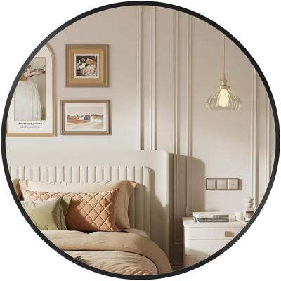 Miroir mural rond SONGMICS - 50 x 50 cm Miroir mural rond SONGMICS - 50 x 50 cm