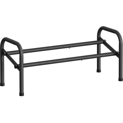 Estante para sapatos preto de 2 níveis - SONGMICS ajustável Estante para sapatos preto de 2 níveis - SONGMICS ajustável